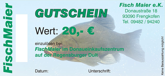 Fisch Maier Gutschein im Wert von 20 €